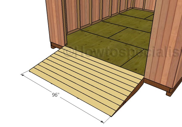 DIY Shed Ramp Plans | HowToSpecialist - How to Build, Step 