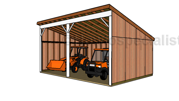 16x24 Loafing Shed Plans