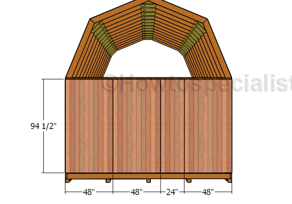 Back wall siding