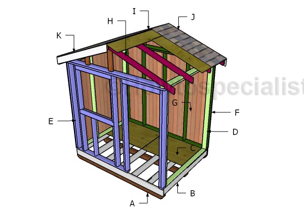Building a 6x8 garden shed