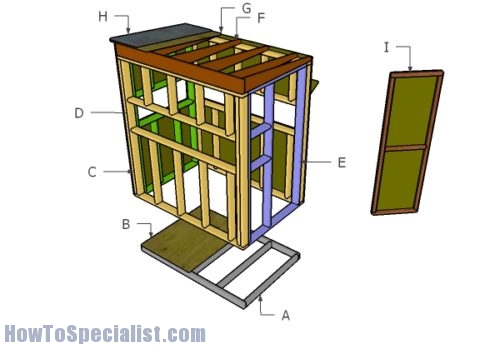 4x6 Shooting House Plans | HowToSpecialist - How to Build, Step by Step