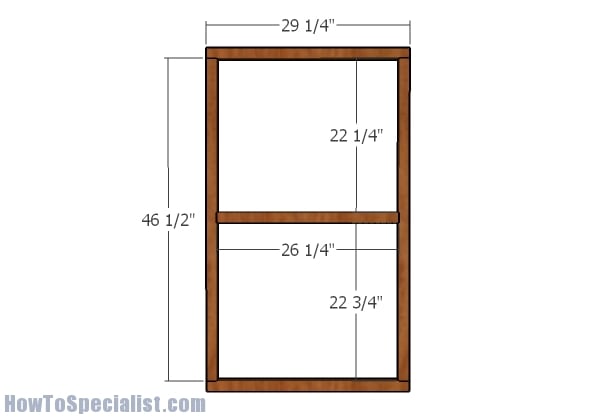 Building the frame of the door