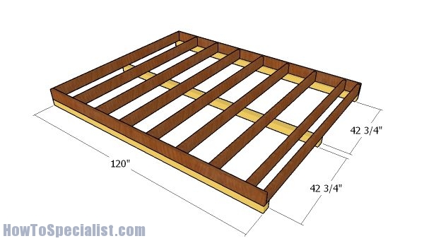8x10 Shed Plans HowToSpecialist How to Build, Step by