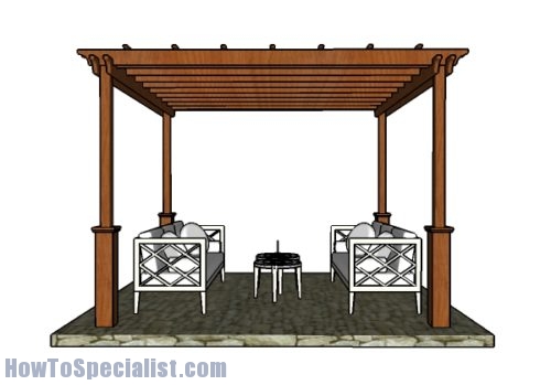 12x12 Pergola Plans | HowToSpecialist - How To Build, Step By Step DIY ...