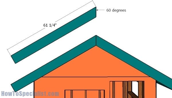 Front and back roof trims