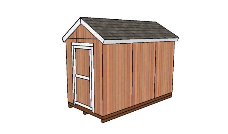 6x12 Gable Shed Free DIY Plans HowToSpecialist How To Build Step 