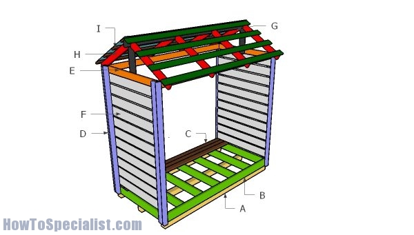 Building a firewood shed