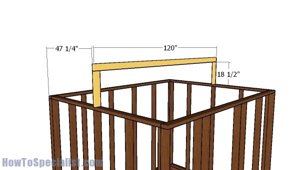 Fitting the ridge beam