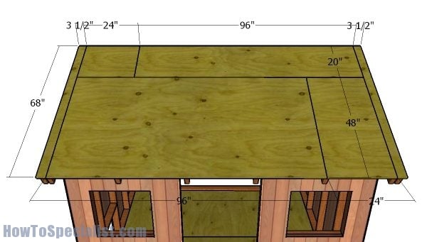 Fitting the roofing sheets