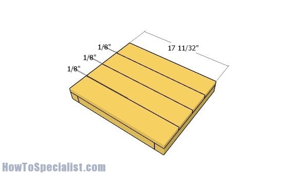 Fitting the shelf slats