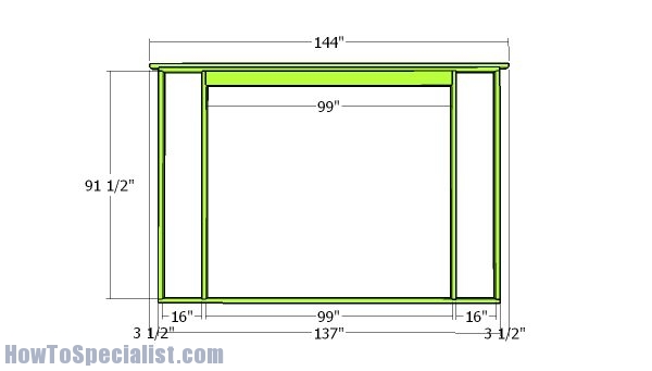 Front wall - frame