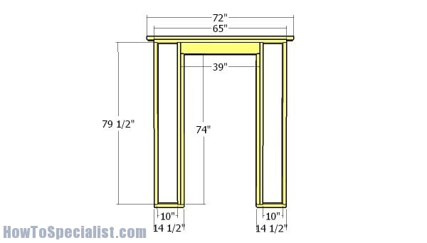 Front wall - frame