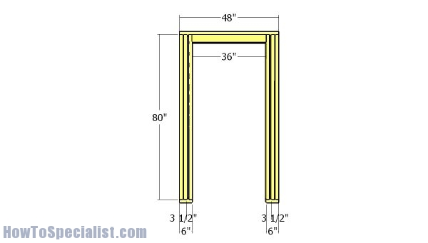 Front wall - frame