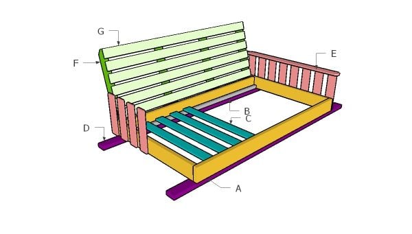 Swing Bed Plans - Free DIY Plans | HowToSpecialist - How ...