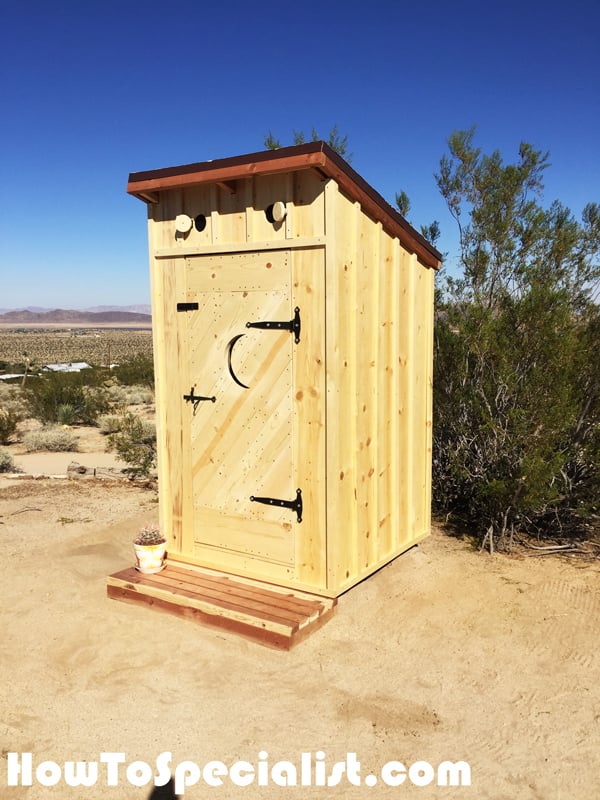 DIY Outhouse | HowToSpecialist - How to Build, Step by Step DIY Plans