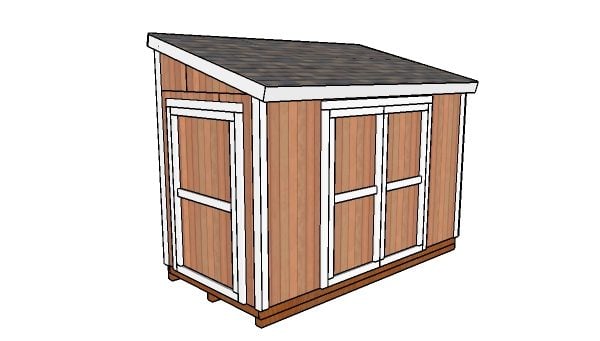 12x6 Lean to Shed Plans