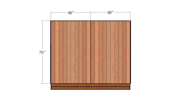 Back wall siding sheets