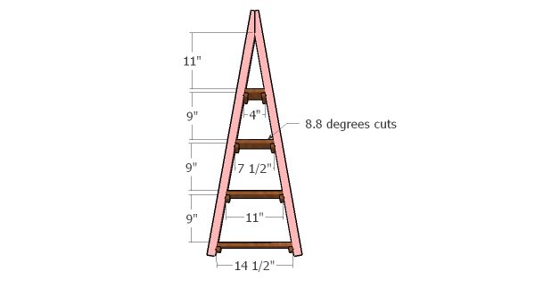 Fitting the shelves