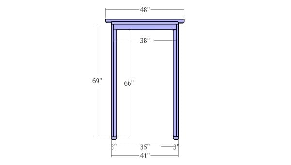 Front wall frame