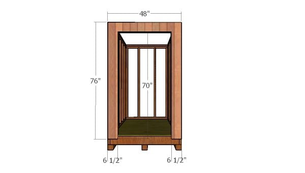 Front wall siding sheet