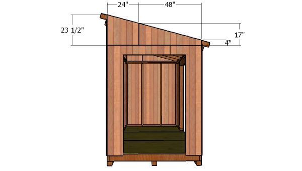 6x12 Lean to Shed Roof - Free DIY Plans HowToSpecialist 