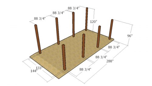 Laying Out The Posts HowToSpecialist How To Build Step By Step DIY