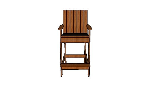 Bar height adirondack chair - Free Plans