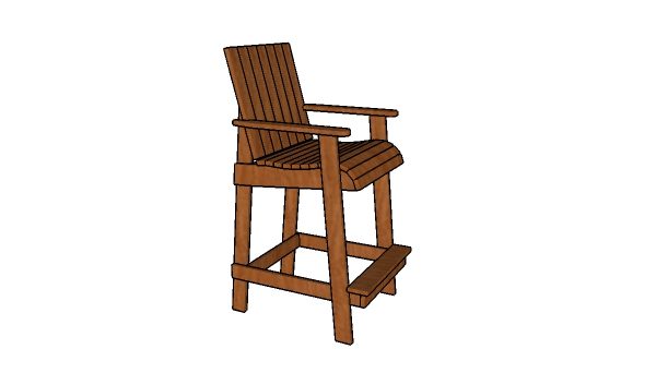 Bar height adirondack chair plans g