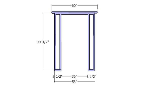 Front wall frame