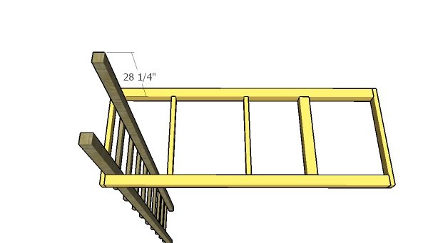 Assembling the tree stand frame