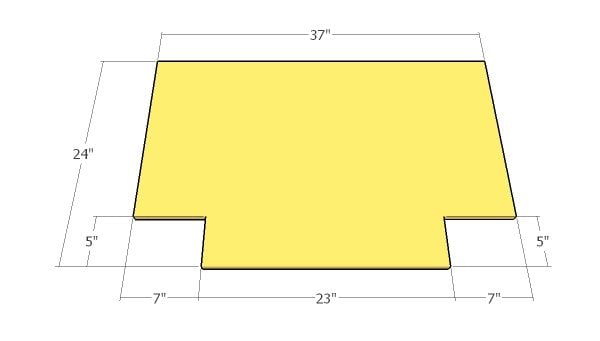 Footrest panel