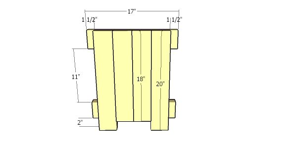 Assembling the other sides of the planter