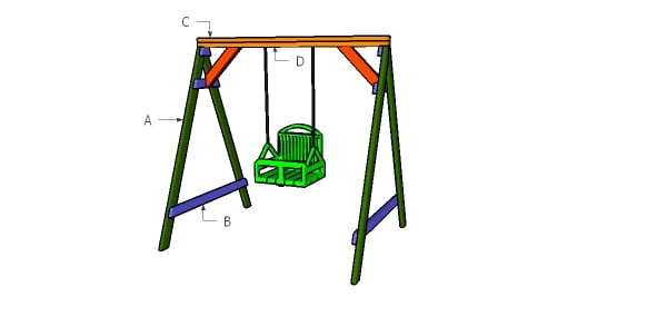 Building a 2x4 swing set