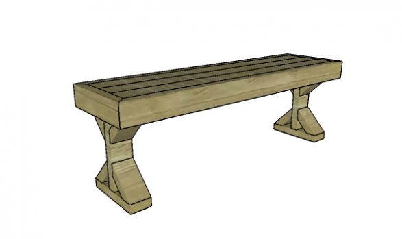 Building a bench from 2x4s