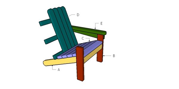 Building an adirondack chair from 2x4s