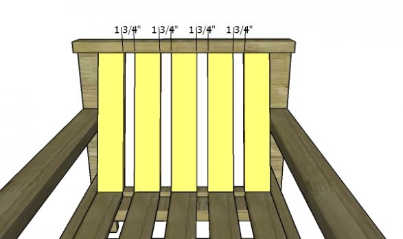 Fitting the backrest slats