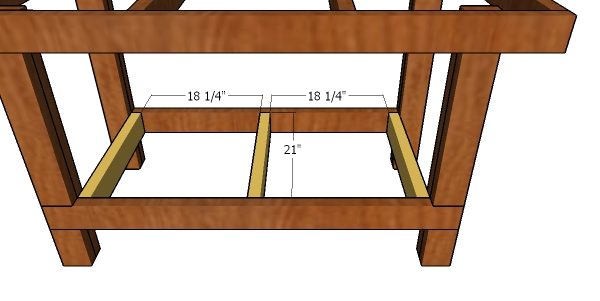 Fitting the bottom supports