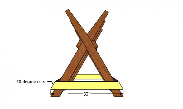 Fitting the cross braces