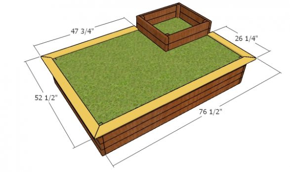 Fitting the flower bed trims