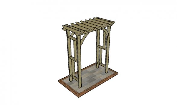 Garden Arbor made from 2x4s Plans