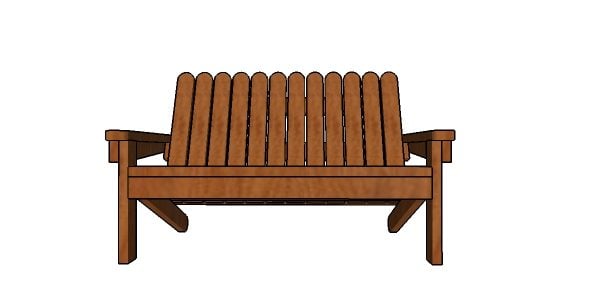 How to build an adirondack bench