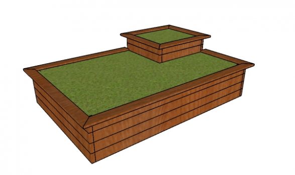 Raised Flower Bed made from 2x4s Plans