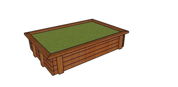 Raised Garden Bed made from 2x4s Plans HTS