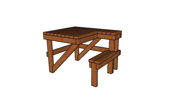 Shooting bench made from 2x4s plans