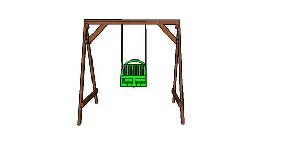 Toddler swing set made from 2x4s plans
