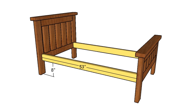 Assembling the bed frame