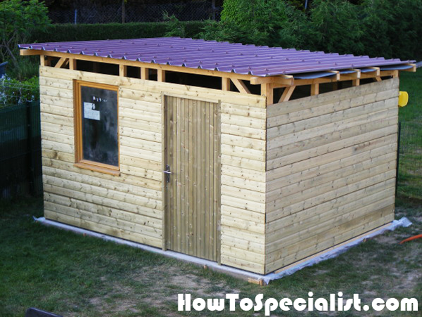 diy lean to garden shed howtospecialist - how to build