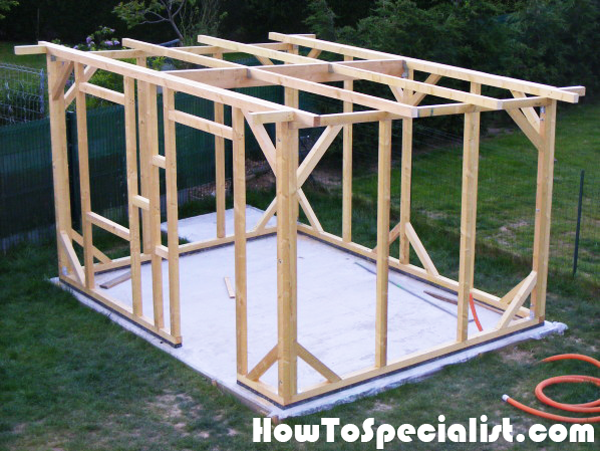 Building-the-frame-of-the-lean-to-shed