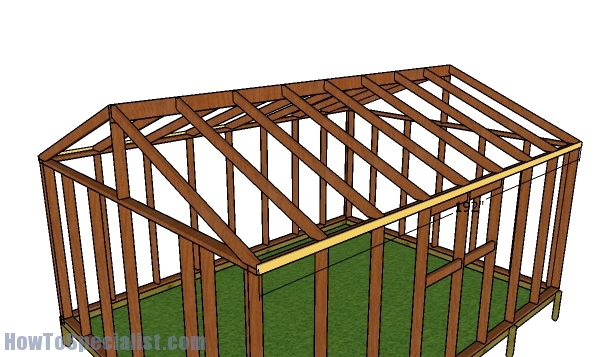 Fitting the end rafter slats