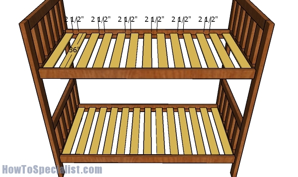 Fitting the support slats